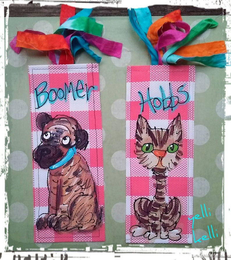 Pet Bookmark Made to Order Any Colors Yellikelli Etsy