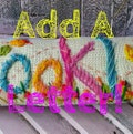 Letter/motif Upgrade for Bohemian Name Pillow