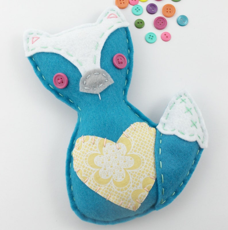 Felt Fox Plush Digital Pattern