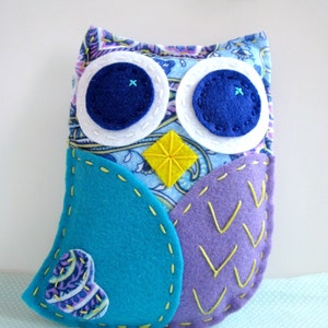 Felt Owl Pattern. Sewing Pattern. Hand Embroidery. Hand Stitched. Woodland Owl. Beginner Tutorial. Kids Crafts. Owl Softie. Digital Pattern image 3