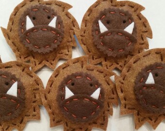 Felt Bigfoot Ornament. Sasquatch. Cryptozoology. Small Gifts. Gifts Under 10. Folklore. Handmade. Cute. Christmas Ornaments. Weird.