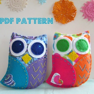 Felt Owl Pattern. Sewing Pattern. Hand Embroidery. Hand Stitched. Woodland Owl. Beginner Tutorial. Kids Crafts. Owl Softie. Digital Pattern image 5