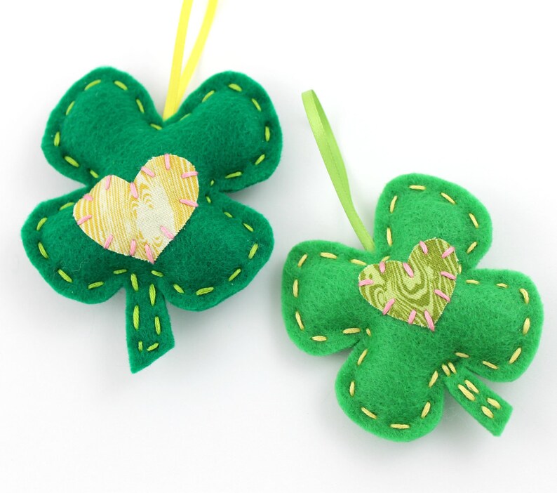 Shamrock Felt Ornaments