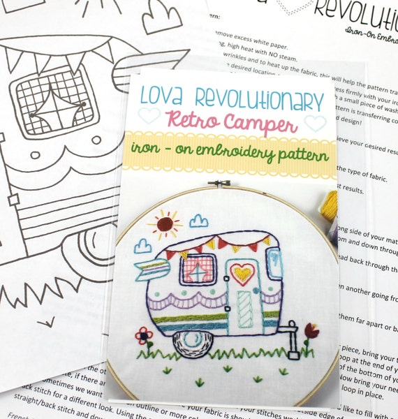 How to transfer embroidery designs to fabric - Vintage Sewing Box