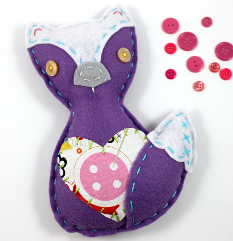 Felt Fox Plush Toy Craft Pattern
