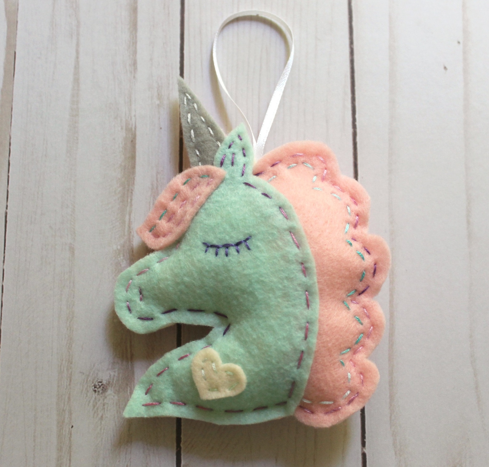 Felt Unicorn Ornament DIY Kit. Make Your Own. Unicorn. Unicorn Etsy