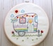 Retro Camper. Hand Embroidery Pattern. PDF Pattern. Summer. Camping. Travel. Road Trip. Embroidery Designs. Vintage Camper. Happy Camper. 