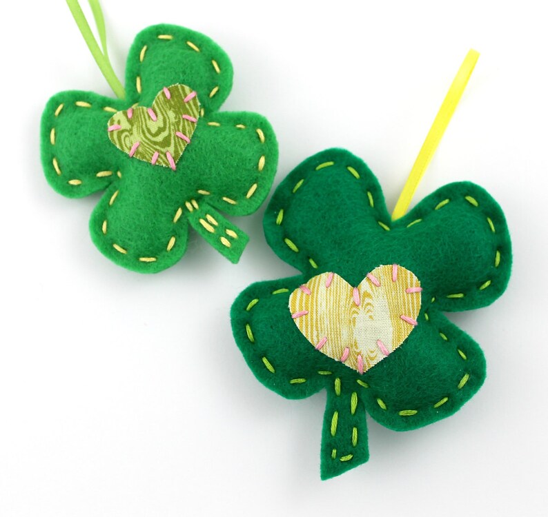 Luck Four Leaf Clover Ornaments