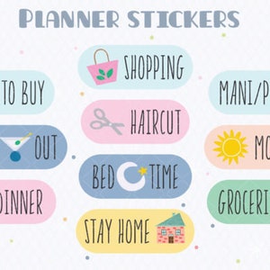 Planner Stickers DIY Digital Printable PNG Digital Download Decor ...