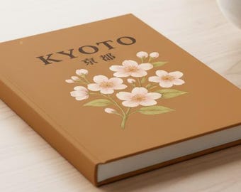 Kyoto Cherry Blossom Notebook | Japanese Sakura Journal | Travel-Inspired Stationery | Cultural Art Gift