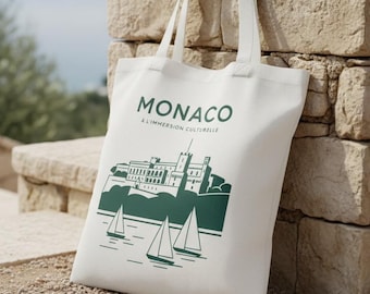 【THE SOLE】MONTECARLO / BOSTON TOTE BAG Monaco Monte Carlo Canvas Tote Bag , Yacht Club Beach Bag - Etsy