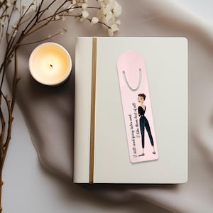 Audrey Hepburn Aluminum Bookmark: Fairy Tales Quote, Book Lover Gift