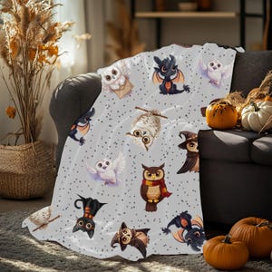Potter Zauberer Haustiere Collage Plüschdecke, weiche, weiche Decke für Zuhause, perfektes Geschenk für Potter-Fans und Sammler