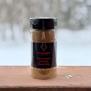 The Famous Chicken Seasoning 4.5 oz., Herb Blends, Cooking, Foodie, Grilling, Seasoning Rubs.