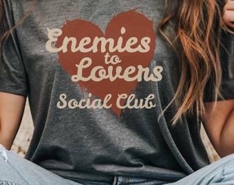 Romantasy Bookish T-shirt Booktok Merch Bookstagram Tee Enemies to Lovers Book Trope Dark Romance TShirt Gift for Reader of Romance Fiction