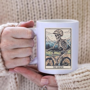 Tarot Mountain Bike Mug Mountain Biker Gift Mountain Bike Mug Cycling Lover Gift Cycling Mug Bike Gift Bike Lover Coffee Mug for Trail Rider