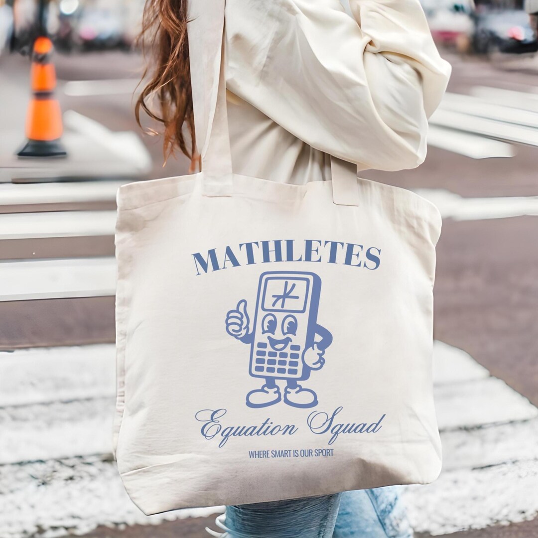 Funny Math Tote Bag Geometry Teacher Gift STEM Major Bag Triangle Lover ...