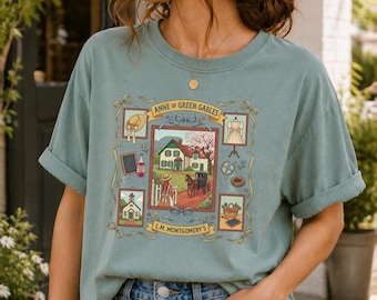 Anne of Green Gables Shirt, LM Montgomery Book Lover Tee, Cottagecore Literary Shirt, Anne Shirley Gift, Comfort Colors 1717