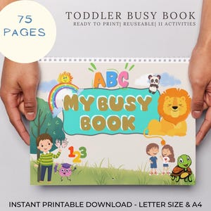 Montessori Busy Book Printable: Toddler Learning Activities (PDF)