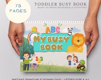 Montessori Busy Book Printable: Toddler Learning Activities (PDF)