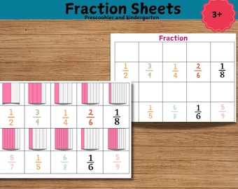 Fraction Find Activity Set: Printable Math Game (PDF)