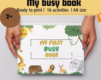 Montessori Busy Book Printable: Toddler Learning Activities (PDF)