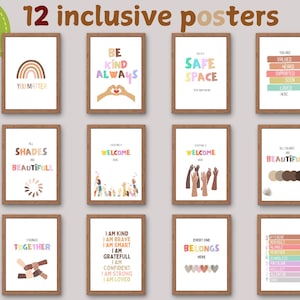 Inclusive Classroom Posters: Diversity & Equality Decor (Digital Download)