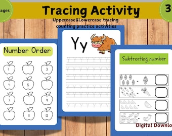 Alphabet Tracing Worksheets: Preschool Handwriting Practice (PDF Download A-Z Letters and Counting