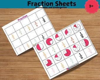 Fraction Find Activity Set: Printable Math Game (PDF)