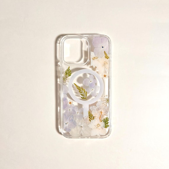 Real Pressed flower Mag Safe phone case iPhone 17 Air 16 E 15 14 13 12 11 Pro Max plus case Samsung Galaxy S 22 23 24 25 26 Ultra cases