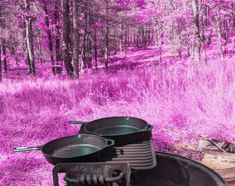 Camping Pop Phone Wallpaper Digital Download