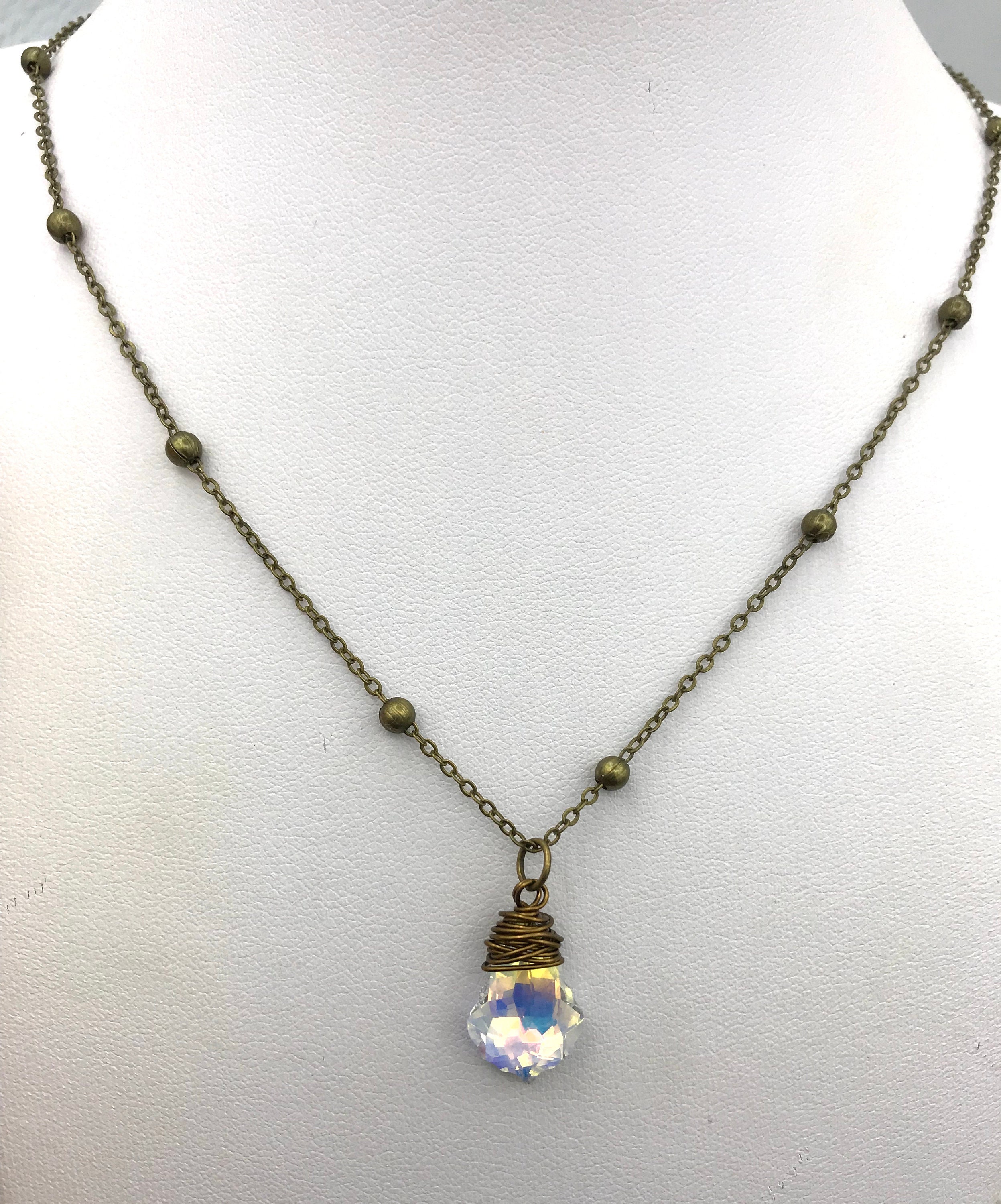 Chandelier Crystal Necklaces In Metal Black Antiqued Copper Or Chandelier Crystal Necklaces In Metal Black Antiqued Copper Or Bronze Jewelry