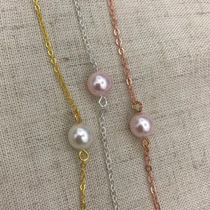 Pearl and Rose Gold Bracelet image 8