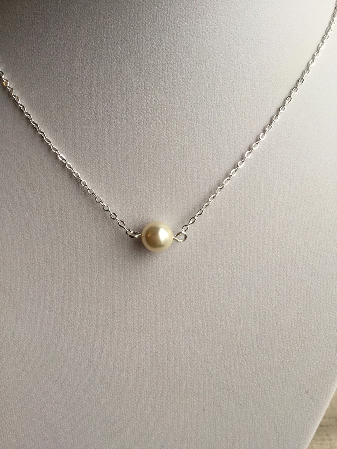 Longline rosegold pearl necklace