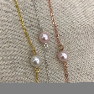 Pearl and Rose Gold Bracelet image 5