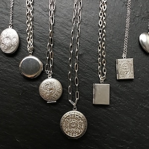 Stainless steel locket, with choose your chain, great valentines gift