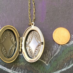 Médaillon en bronze, avec chaîne au choix, excellente idée de cadeau, médaillon photo personnalisé, bijou souvenir, souvenir photo, image 6