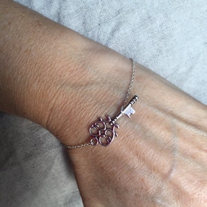 Steampunk Skeleton Key Bracelet, key bracelet, bridal gift