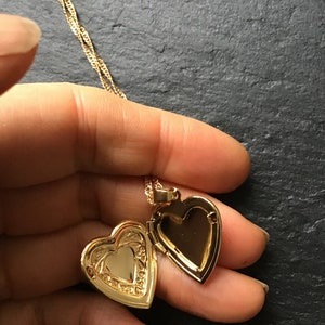 Gouden medaillon, met kies je ketting, fotomedaillon, cadeau voor haar, voeg je foto toe, afbeelding 7