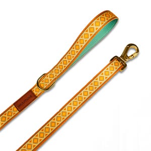 Desert Dream Leash | Southwestern Pattern | Adjustable Dog Lead | Neoprene Padded Handle | Gold Metal Hardware
