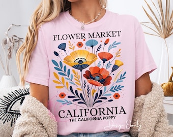 Cottagecore Floral PNG: Vintage Wildflower T-Shirt Design (Digital Download)