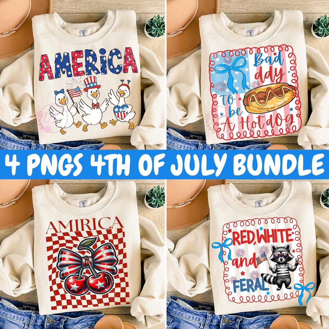4th of July Coquette PNG: Girly Patriotic Shirt Design (digital ...