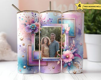Personalized Photo 20oz Tumbler: Custom Quencher Design (PNG Download)