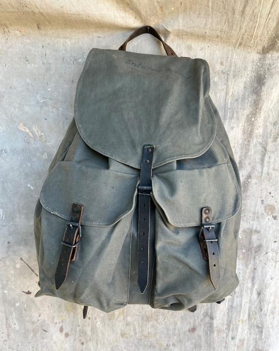 Vintage military canvas backpack Gem