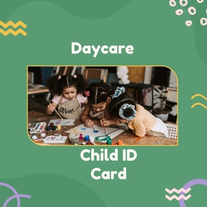 Cartão de identificação infantil