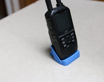 3D Printed Stand for Icom ID52 – Mic Clip Cutout – Choose Your Color
