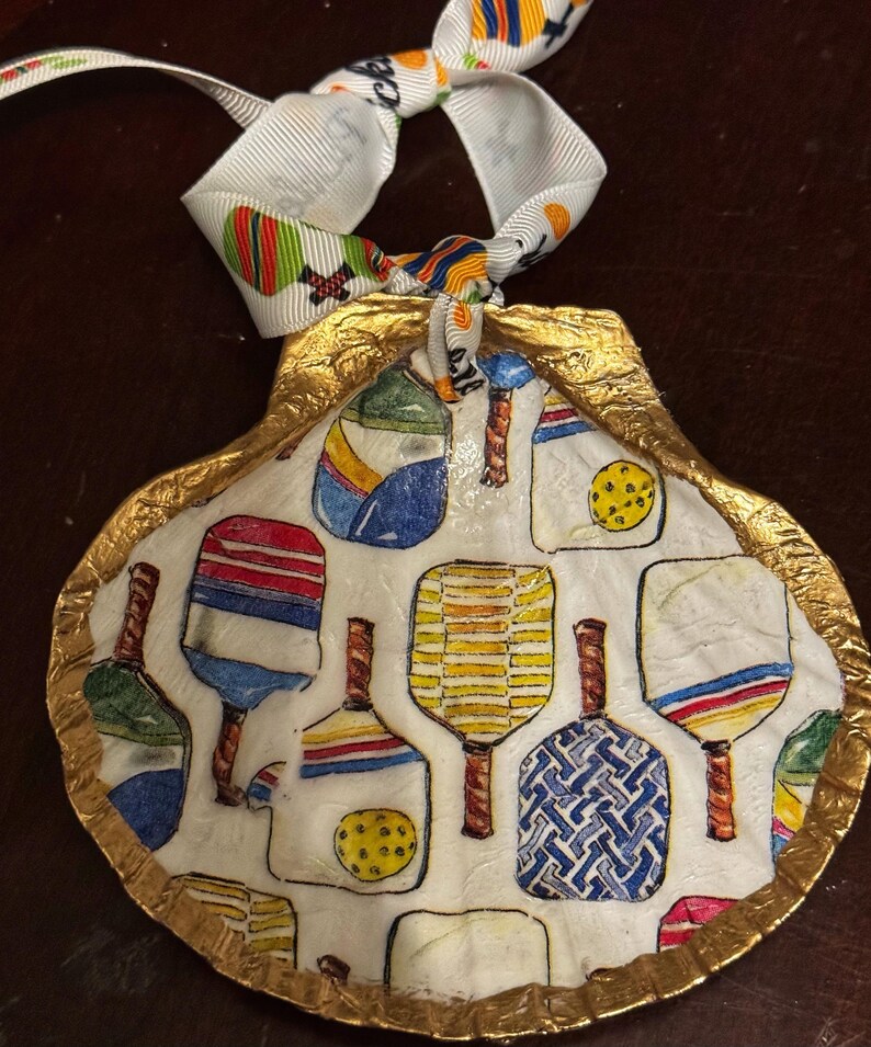 Pickleball Inspired Ornaments/ Pickelball Inspired Bakers Clam