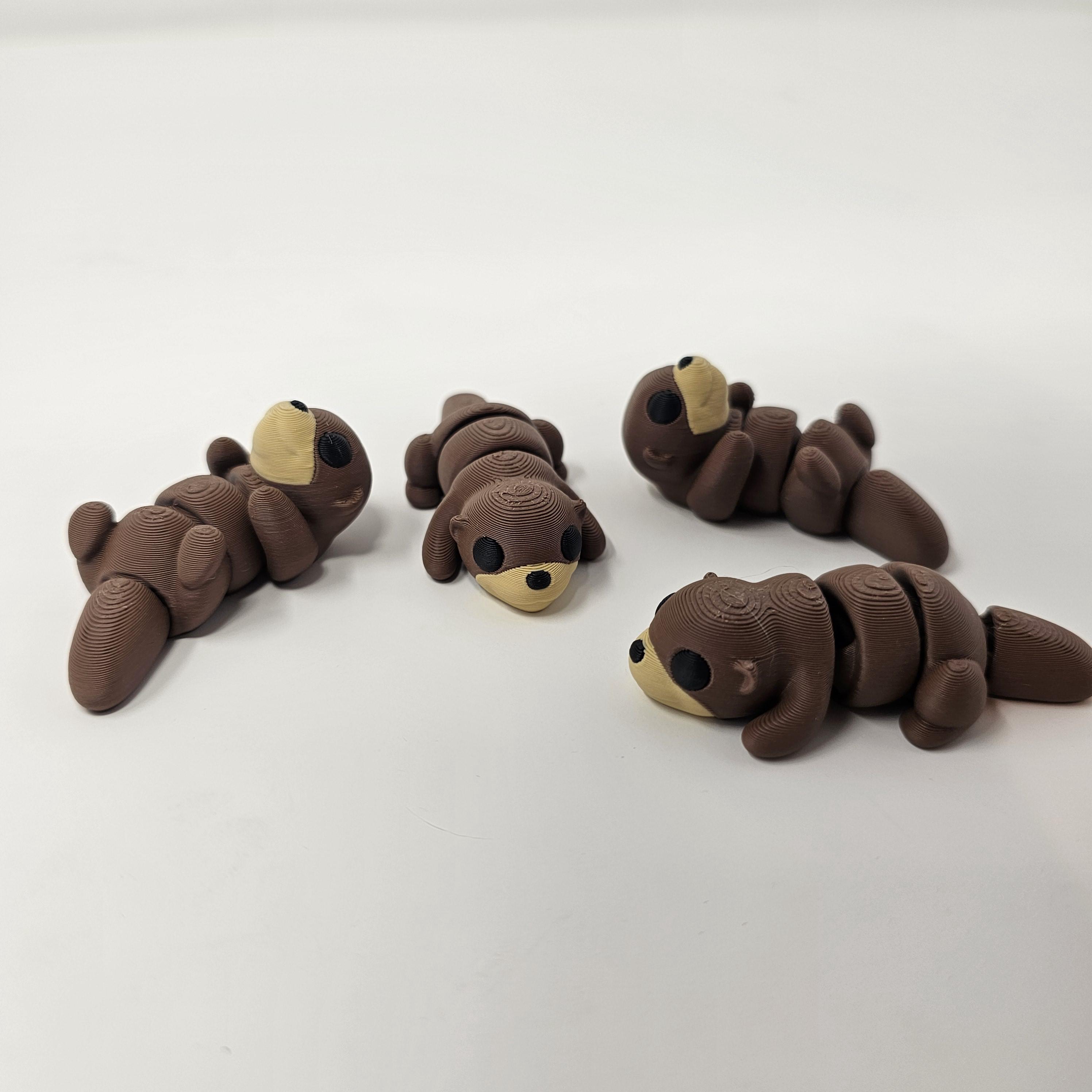 3D Printed Otter, 3D Printed Pets, Articulating 3D Print, Otter ...