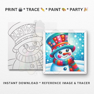 DIY Paint Party Templates | Printables for Paint Parties, Paint Kits | PNG, JPG | Instant Download | Printable Stencil