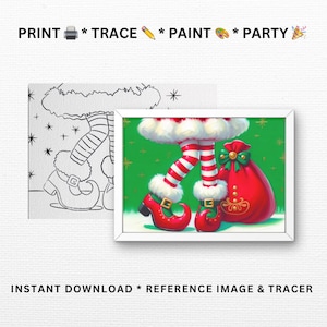 DIY Paint Party Templates | Printables for Paint Parties, Paint Kits | PNG, JPG | Instant Download | Printable Stencil